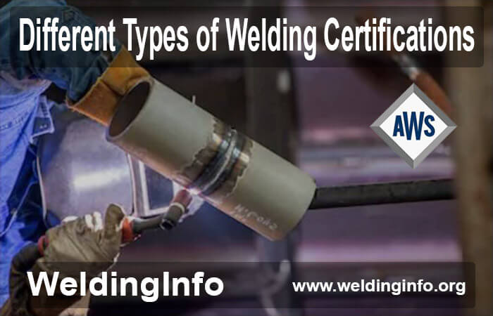 different types of welding certifications
