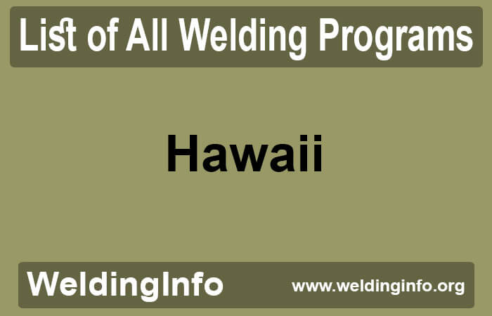 welding programs in hawaii
